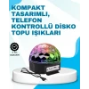 ieg™ Bluetooth Bağlantılı Renkli Masaüstü Disko Topu Işık Gösterisi