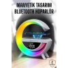 ieg™ Bluetooth Hoparlör Dijital Göstergeli Wireless Şarj RGB Işıklı