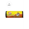 İEG Büyük Boy Çöp Torbası 65 x 80 cm 10 Lu Rulo x 50 Paket = 500 Adet (Siyah)