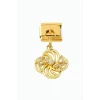 ieg™ Çiçek Zirkon Taşlı Sallatılı Çelik Charm