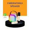 ieg™ Çift Mikrofonlu Kompakt Karaoke Hoparlör – Uzun Pil Ömrü