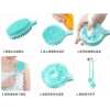 ieg™ Çift Taraflı Silikon Uzun Saplı  Banyo Fırçası CM-331