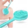 ieg™ Çift Taraflı Silikon Uzun Saplı  Banyo Fırçası CM-331