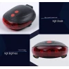 ieg™  Çok Fonksiyonlu Pilli Bisiklet Led Lazer Işığı Arka Stop Lambası