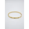 ieg™ CRT Model Taşlı İnce  Bilezik - Altın