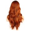ieg™  Dalgalı Perçemli Fiber Sentetik Orta Boy Peruk - Bakır