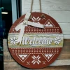 ieg™ Dijital Baskı Welcome Kapı Süsü 30 Cm Kapı Süsü
