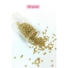 İEG Dökme Cam Kum Boncuk (8/0) 3 mm - 20 Gram - Altın Rengi - BNC144