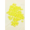 İEG Dünya Boncuk İçten Boncuklu Bileklik Çanta Boncuğu 10 mm 50 gr Sarı - BNC464