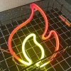 ieg™ Duvara Asmalı Neon Alev Işık