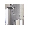ieg™ Epilons Robot Tepe Duş Sistemi Yağmurlama Duş Seti Krom Siyah Kare