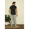ieg ™ Erkek Siyah 3lü Pijama Takım