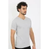 ieg ™ Erkek V Yaka Gri Penye Atlet