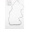 ieg™ Ezme Zincir Kolye - 60 cm - Gümüş