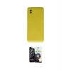 ieg™ Galaxy A01 Core Kılıf Ahenk Serisi - Şeffaf Temperli Cam Ekran Koruyucu