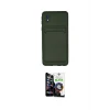 ieg™ Galaxy A01 Core Kılıf Vadi Çizgi Prime - Şeffaf Temperli Cam Ekran Koruyucu