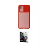ieg™ Galaxy A01 Core Kılıf Vadi Çizgi - Şeffaf Temperli Cam Ekran Koruyucu
