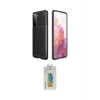 ieg™ Galaxy S21 Plus Kılıf Eksen Form Prime - Şeffaf Polymer Nano Ekran Koruyucu