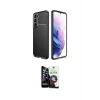 ieg™ Galaxy S22 Plus Kılıf Eksen Form Prime - Şeffaf Temperli Cam Ekran Koruyucu