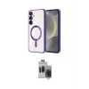ieg™ Galaxy S24 Kılıf Nova Işık Özel Seri - Siyah Vanessa Magic Hayalet Cam
