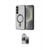 ieg™ Galaxy S24 Kılıf Nova Işık Özel Seri - Siyah Vanessa Magic Hayalet Cam