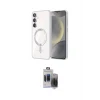 ieg™ Galaxy S24 Kılıf Nova Işık Özel Seri - Siyah Vanessa Magic Hayalet Cam