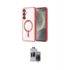 ieg™ Galaxy S24 Plus Kılıf Nova Işık Özel Seri - Siyah Vanessa Magic Hayalet Cam