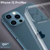 ieg™ Gor İphone 12 Pro Max 6.7 İnch Kılıf Kamera Korumalı Şeffaf Silikon Kılıf