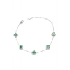 ieg™ Gümüş VC Yonca Bileklik - Yeşil