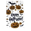 ieg™ Halloween Temalı Balkabaklı Duvar Sticker Seti