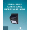 ieg™ Hareket Sensörlü Solar Lamba | 120° Algılama Açısı, 3-4 Metre Mesafe, Suya Dayanıklı LED