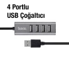 ieg™ Hoco Hb1 80cm Kablolu 4 Portlu Usb Çoğaltıcı Hub Adaptör