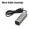 ieg™ Hoco Hb1 80cm Kablolu 4 Portlu Usb Çoğaltıcı Hub Adaptör
