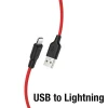 ieg™ Hoco X21 Plus Usb To İphone Lightning Silikon Hızlı Şarj Ve Data Kablosu