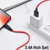 ieg™ Hoco X21 Plus Usb To İphone Lightning Silikon Hızlı Şarj Ve Data Kablosu