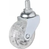 IEG Hts 326 - 50x20 mm Şeffaf Makaralı Vidalı Teker 4 Adet