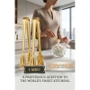 Inês Gold 3lü Paslanmaz Çelik Mini Şeker Maşası Seti 12cm 722952