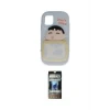 ieg™ iPhone 11 Kılıf Akış Yansıma - Siyah 34D Hayalet Izgaralı Cam