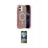ieg™ iPhone 11 Kılıf Eksen Çizgi - Siyah 34D Hayalet Izgaralı Cam