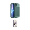 ieg™ iPhone 11 Kılıf Eksen Form Prime - Siyah Bilvis 3D Mat Cam Ekran Koruyucu