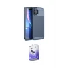 ieg™ iPhone 11 Kılıf Eksen Form Prime - Siyah Bilvis 5in1 5D Magic Hayalet Cam Ekran Koruyucu