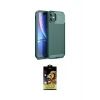 ieg™ iPhone 11 Kılıf Eksen Form Prime - Siyah Buffer Cam Ekran Koruyucu