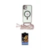 ieg™ iPhone 11 Kılıf Eksen Özel Seri - Siyah Buffer Hayalet Cam Ekran Koruyucu