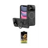 ieg™ iPhone 11 Kılıf Kıvılcım Modern Serisi - Siyah Buffer Cam Ekran Koruyucu