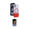 ieg™ iPhone 11 Kılıf Kozmos Form Özel Seri - Siyah Buffer Hayalet Cam Ekran Koruyucu