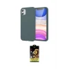 ieg™ iPhone 11 Kılıf Kozmos Yansıma Özel Seri - Siyah Buffer Cam Ekran Koruyucu