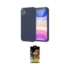 ieg™ iPhone 11 Kılıf Kozmos Yansıma Özel Seri - Siyah Buffer Cam Ekran Koruyucu