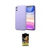 ieg™ iPhone 11 Kılıf Kozmos Yansıma Özel Seri - Siyah Buffer Cam Ekran Koruyucu
