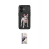 ieg™ iPhone 11 Kılıf Nova Form Koleksiyonu - Siyah Bilvis 3D Mat Cam Ekran Koruyucu