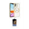 ieg™ iPhone 11 Kılıf Nova Işık Özel Seri - Siyah Buffer Hayalet Cam Ekran Koruyucu